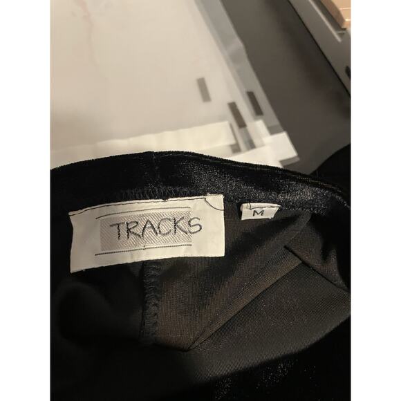 Vintage Womens Maxi Skirt Size Medium Black Velvet Pull On Witchy Whimsigoth 90s - Picture 3 of 8